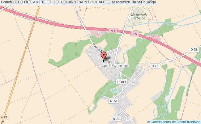 plan association Club De L'amitie Et Des Loisirs (saint Pouange) Saint-Pouange