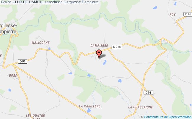 plan association Club De L'amitie Gargilesse-Dampierre