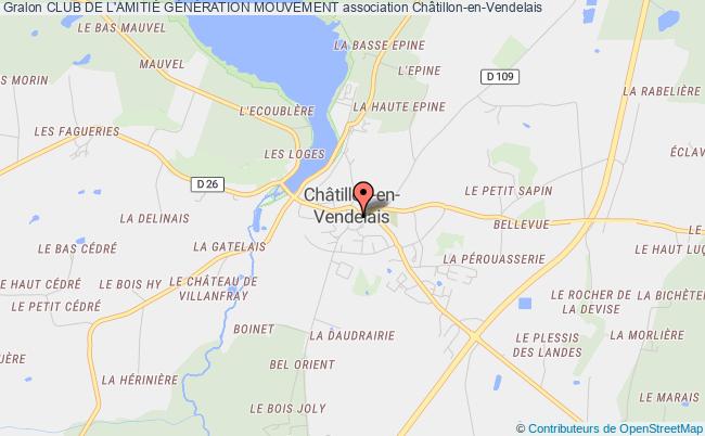 plan association Club De L'amitiÉ GÉnÉration Mouvement Châtillon-en-Vendelais