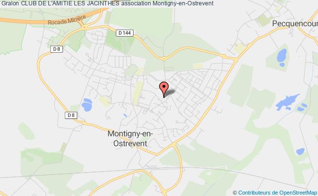 plan association Club De L'amitie Les Jacinthes Montigny-en-Ostrevent