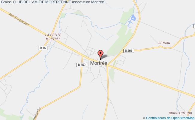 plan association Club De L'amitie Mortreenne Mortrée