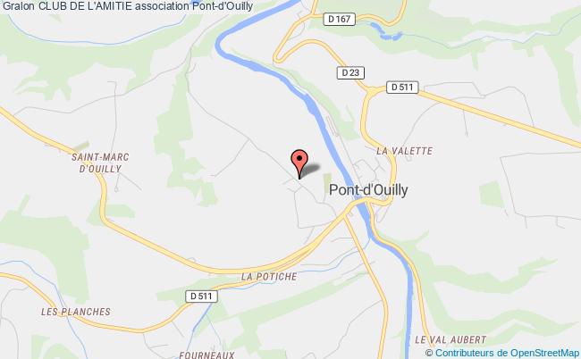 plan association Club De L'amitie Pont-d'Ouilly