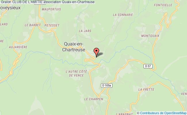 plan association Club De L'amitie Quaix-en-Chartreuse