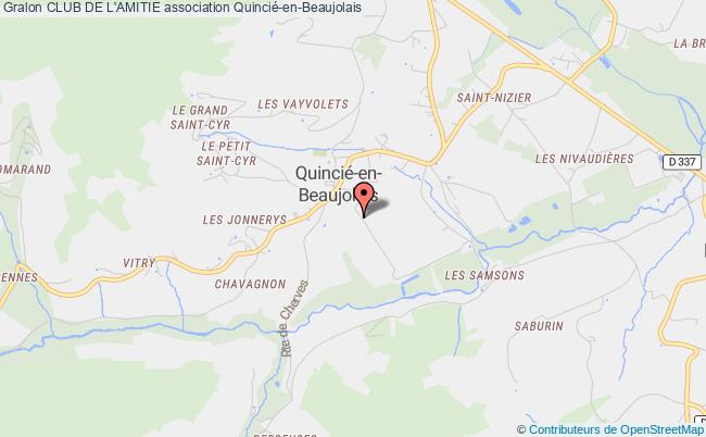 plan association Club De L'amitie Quincié-en-Beaujolais