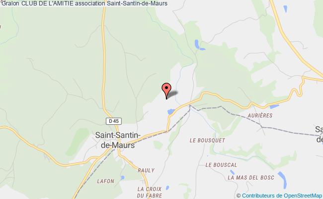 plan association Club De L'amitie Saint-Santin-de-Maurs