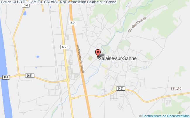 plan association Club De L'amitie Salaisienne Salaise-sur-Sanne