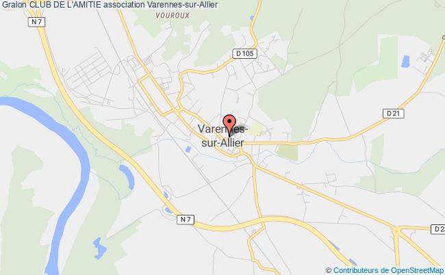 plan association Club De L'amitie Varennes-sur-Allier