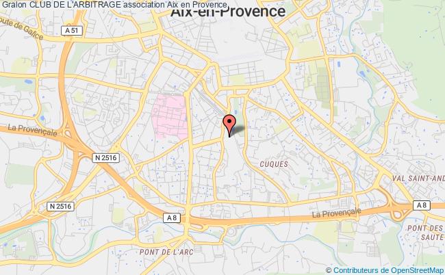 plan association Club De L'arbitrage Aix-en-Provence