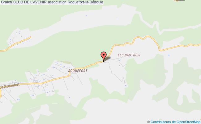 plan association Club De L'avenir Roquefort-la-Bédoule