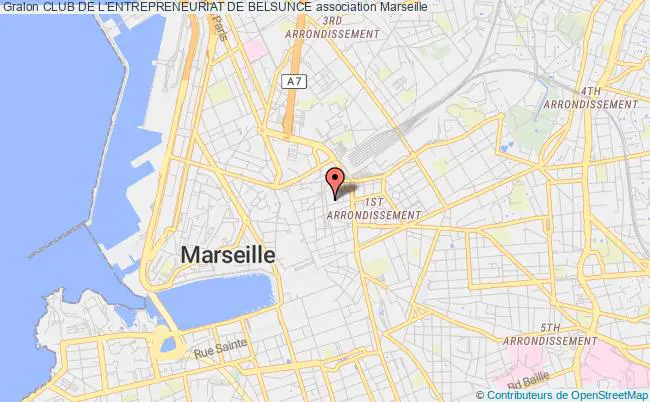 plan association Club De L'entrepreneuriat De Belsunce Marseille 1