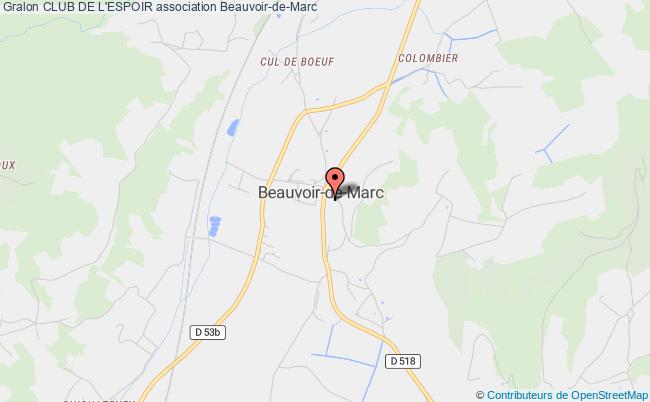 plan association Club De L'espoir Beauvoir-de-Marc