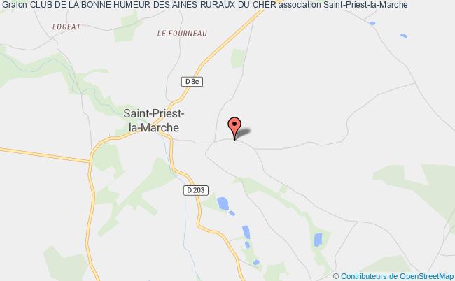 plan association Club De La Bonne Humeur Des Aines Ruraux Du Cher Saint-Priest-la-Marche