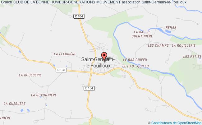 plan association Club De La Bonne Humeur-generations Mouvement Saint-Germain-le-Fouilloux