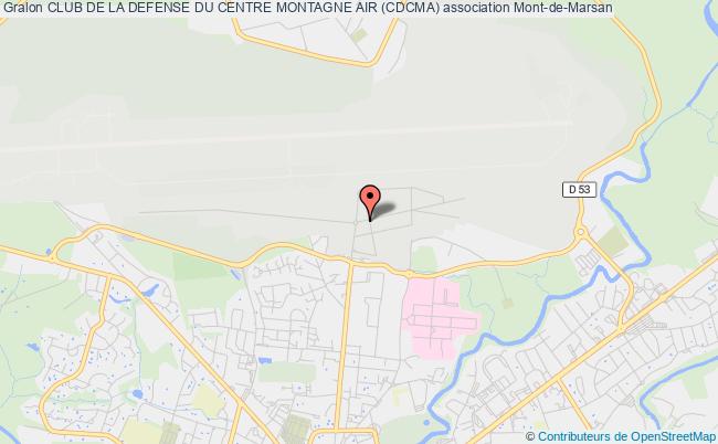 plan association Club De La Defense Du Centre Montagne Air (cdcma) Mont-de-Marsan