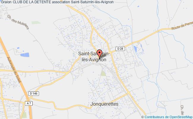 plan association Club De La Detente Saint-Saturnin-lès-Avignon