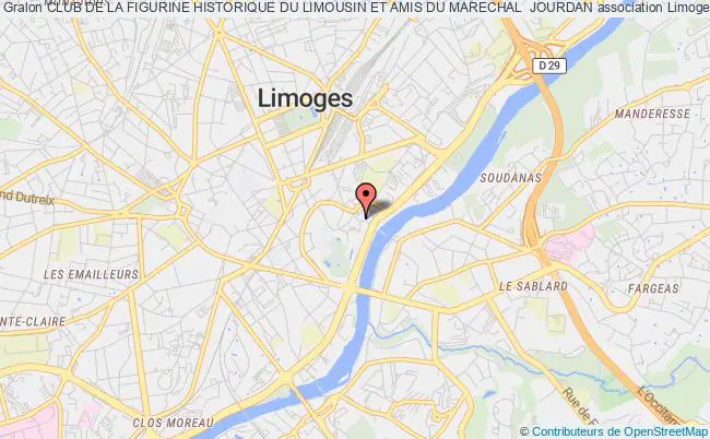 plan association Club De La Figurine Historique Du Limousin Et Amis Du Marechal  Jourdan Limoges