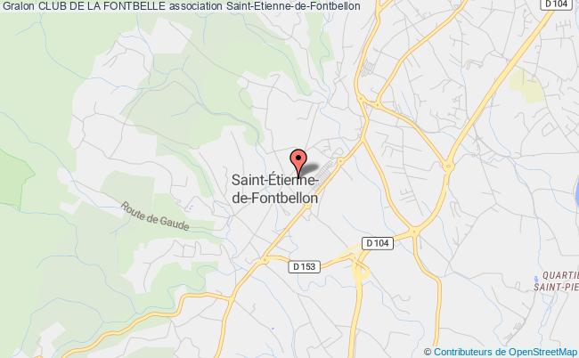 plan association Club De La Fontbelle Saint-Étienne-de-Fontbellon