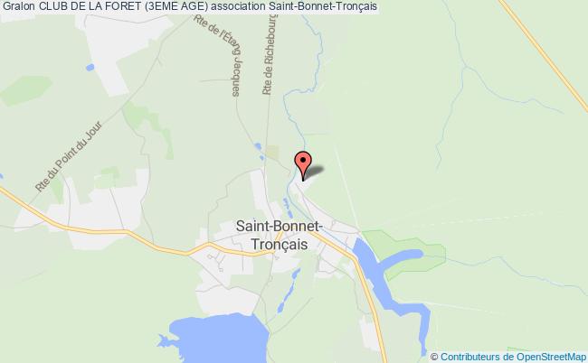 plan association Club De La Foret (3eme Age) Saint-Bonnet-Tronçais