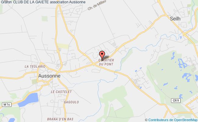 plan association Club De La Gaiete Aussonne