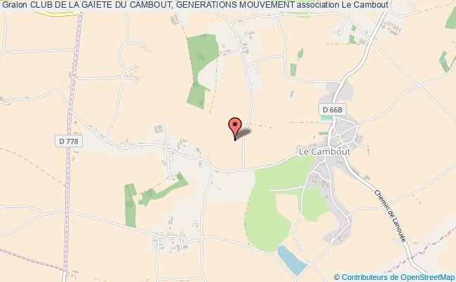 plan association Club De La Gaiete Du Cambout, Generations Mouvement Le    Cambout