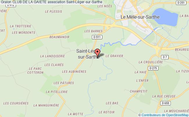 plan association Club De La Gaiete Saint-Léger-sur-Sarthe