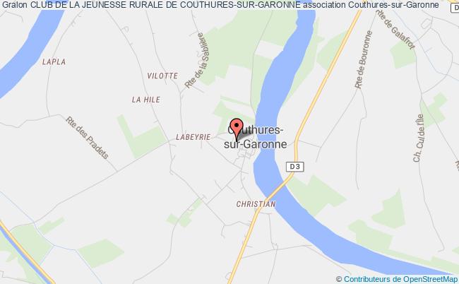 plan association Club De La Jeunesse Rurale De Couthures-sur-garonne Couthures-sur-Garonne