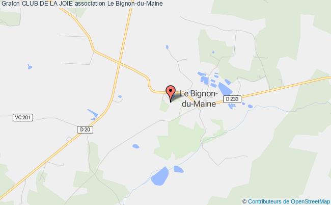 plan association Club De La Joie Le    Bignon-du-Maine