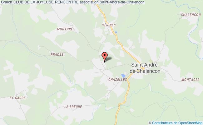 plan association Club De La Joyeuse Rencontre Saint-André-de-Chalencon