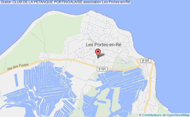 plan association Club De La Petanque Portingalaise Les   Portes-en-Ré