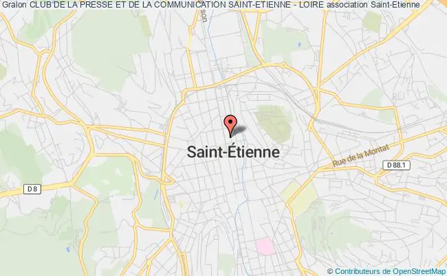 plan association Club De La Presse Et De La Communication Saint-etienne - Loire Saint-Étienne
