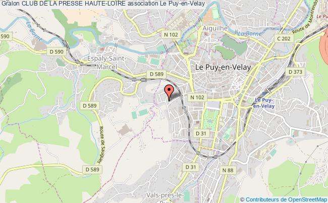 plan association Club De La Presse Haute-loire Le    Puy-en-Velay