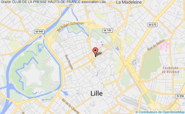 plan association Club De La Presse Hauts-de-france Lille cedex