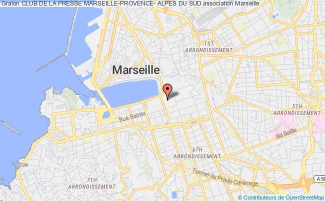 plan association Club De La Presse Marseille-provence- Alpes Du Sud Marseille