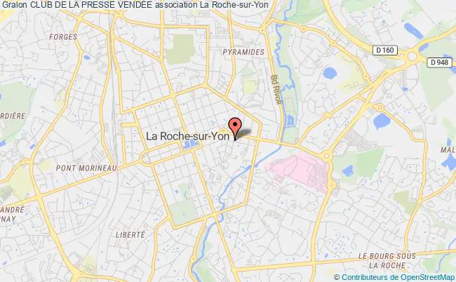plan association Club De La Presse VendÉe La    Roche-sur-Yon