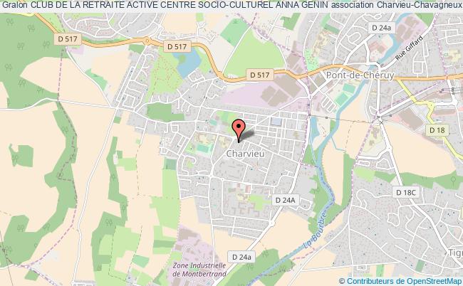 plan association Club De La Retraite Active Centre Socio-culturel Anna Genin Charvieu-Chavagneux