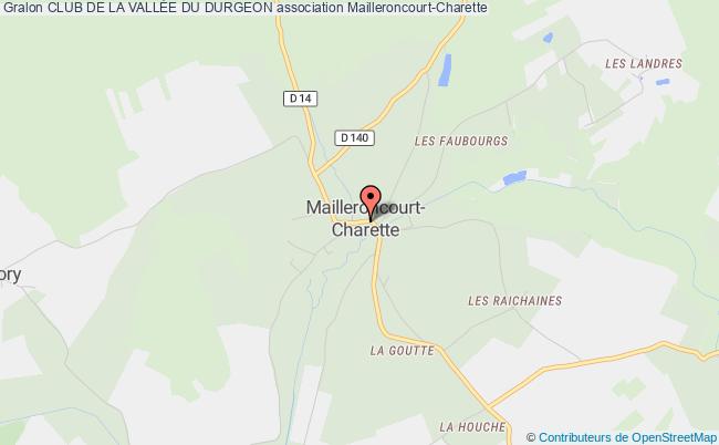 plan association Club De La VallÉe Du Durgeon Mailleroncourt-Charette