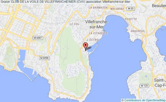 plan association Club De La Voile De Villefranche/mer (cvv) Villefranche-sur-Mer