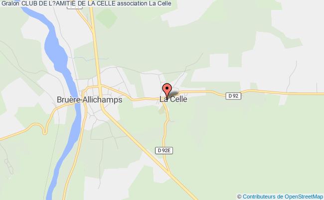plan association Club De L?amitiÉ De La Celle La Celle