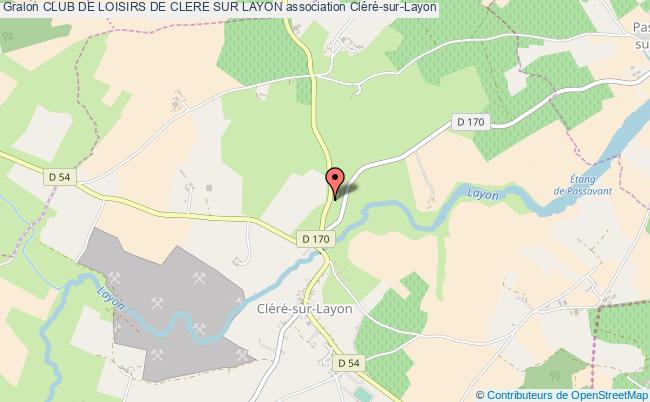 plan association Club De Loisirs De Clere Sur Layon Cléré-sur-Layon