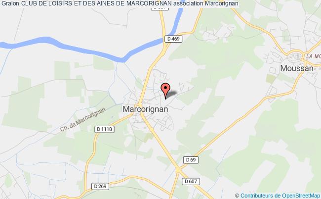 plan association Club De Loisirs Et Des Aines De Marcorignan Marcorignan