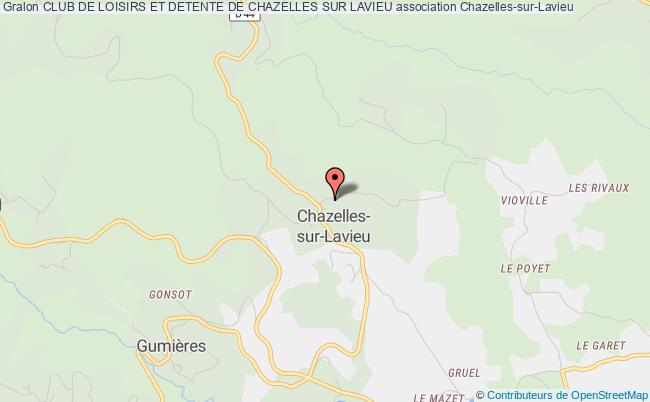 plan association Club De Loisirs Et Detente De Chazelles Sur Lavieu Chazelles-sur-Lavieu