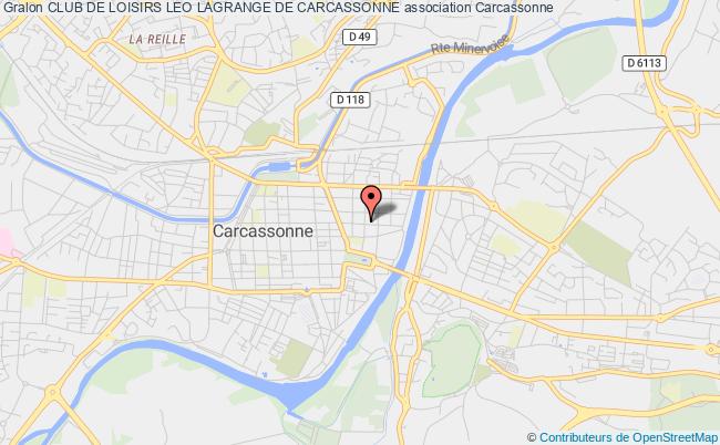 plan association Club De Loisirs Leo Lagrange De Carcassonne Carcassonne