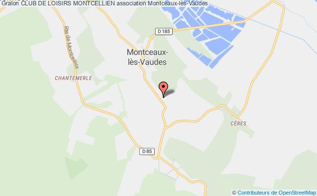 plan association Club De Loisirs Montcellien Montceaux-lès-Vaudes