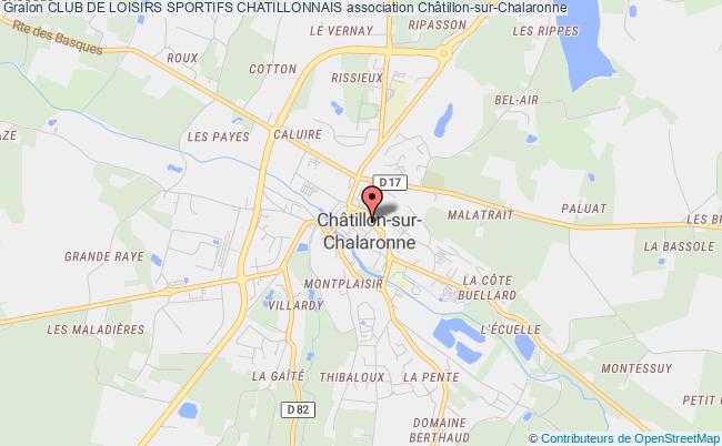 plan association Club De Loisirs Sportifs Chatillonnais Châtillon-sur-Chalaronne