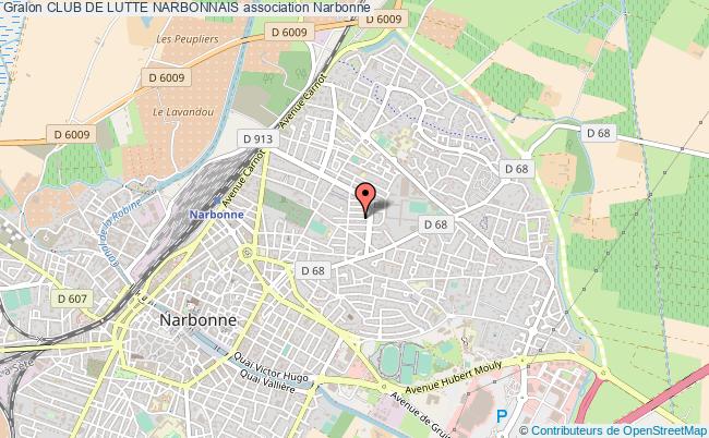 plan association Club De Lutte Narbonnais Narbonne