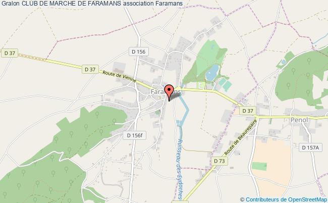 plan association Club De Marche De Faramans Faramans