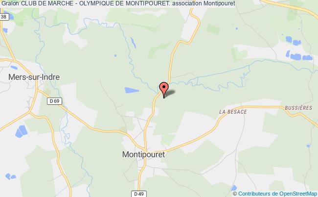 plan association Club De Marche - Olympique De Montipouret. Montipouret
