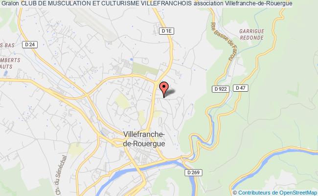 plan association Club De Musculation Et Culturisme Villefranchois Villefranche-de-Rouergue