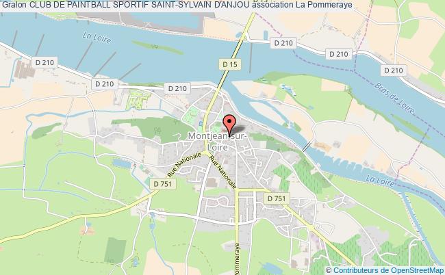 plan association Club De Paintball Sportif Saint-sylvain D'anjou Montjean-sur-Loire