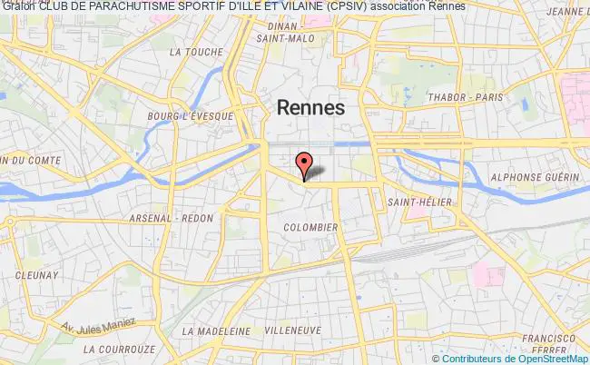 plan association Club De Parachutisme Sportif D'ille Et Vilaine (cpsiv) Rennes